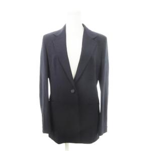 オールドセリーヌ ヴィンテージ テーラードジャケット シングル 総裏地 ウール ノーベント 36 S 紺