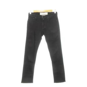 696 tailored jeans デニムパンツ ジーンズ スキニー ストレッチ ブラックステッチ ハラコパッチ