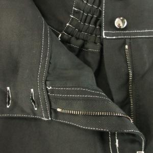 Max Mara 白タグ デニム フレア スカート ロング ハイウエスト バックゴム ステッチ 黒 ブラック /AH13