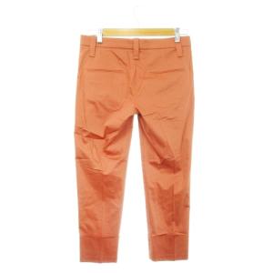 BRUNELLO CUCINELLI パンツ スラックス テーパード ストレッチ 裾折り返しデザイン 36 S オレンジ /AH5 GY19