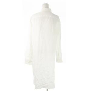 POLO RALPH LAUREN シャツ ワンピース シャツワンピ ロング プルオーバー 長袖 ハーフボタン サイドスリット リネン 麻