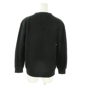 STELLA McCARTNEY トレーナー スウェット クルーネック 長袖 プリント ロゴ 裏起毛 小さいサイズ XXS 黒 ブラック