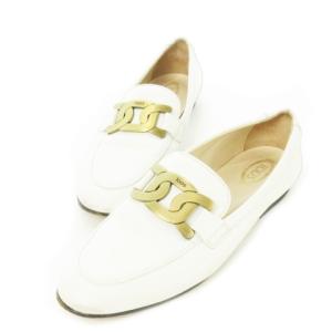 ケイト ローファー スリッポン レザー 革 ベルト ロゴ ワンポイント 大きいサイズ 39 26.0cm