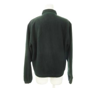 Polo by Ralph Lauren 90s ヴィンテージ 三角タグ フリース ジャケット スイングトップ ジップアップ ロゴ 刺繍 M 緑