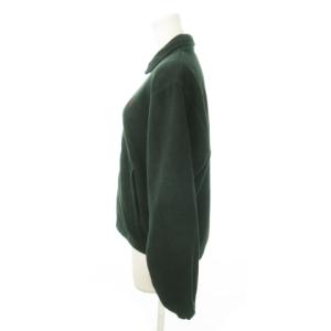 Polo by Ralph Lauren 90s ヴィンテージ 三角タグ フリース ジャケット スイングトップ ジップアップ ロゴ 刺繍 M 緑