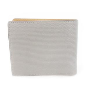 TAKEO KIKUCHI 二つ折り財布 小銭入れあり レザー ロゴ ワンポイント グレー /AH15 GY01