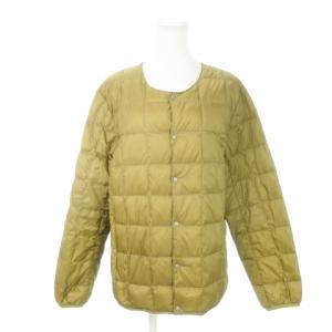 ダウンジャケット インナージャケット キルティング ノーカラー 軽量 大きいサイズ XL ベージュ /MN14