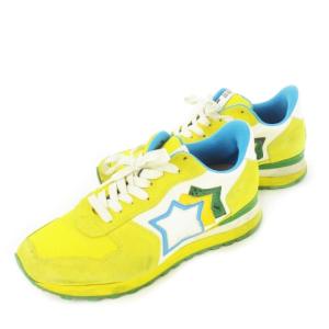 スニーカー レースアップ ローカット スエード ブラジルデザイン 国旗 黄 イエロー /CK4 GY01