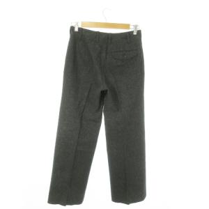 MARGARET HOWELL パンツ スラックス ストレート ウール 麻 リネン混 2 M グレー /AO22 GY03
