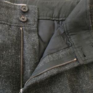 MARGARET HOWELL パンツ スラックス ストレート ウール 麻 リネン混 2 M グレー /AO22 GY03