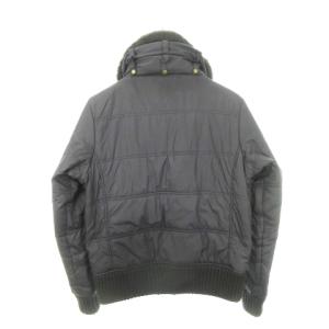 WOOLRICH 中綿ジャケット ブルゾン 襟ボア ナイロン ジップアップ M 黒 ブラック /AH3 GY03