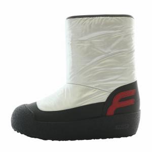 BALLY CAMELY スノーブーツ 厚底 ショート ナイロン ラウンドトゥ ロゴ US4.5 22cm シルバー色