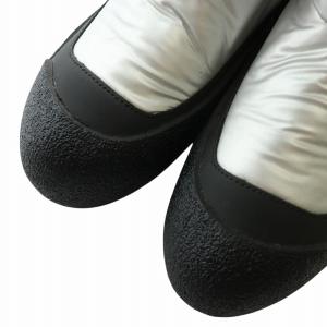 BALLY CAMELY スノーブーツ 厚底 ショート ナイロン ラウンドトゥ ロゴ US4.5 22cm シルバー色
