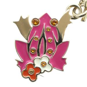 ネックレス ペンダント アクセサリー ロゴ ゴールド色 ピンク GY03 /MQ