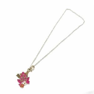 Salvatore Ferragamo ネックレス ペンダント アクセサリー ロゴ ゴールド色 ピンク GY03 /MQ