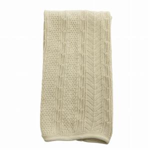 45rpm マフラー ストール ニット ロゴ アイボリー /XZ GY03