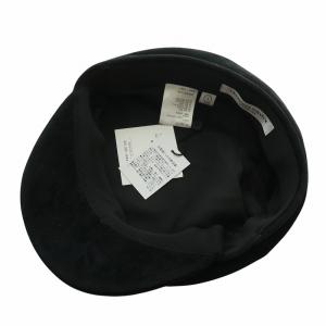 KIJIMATAKAYUKI 帽子 キャスケット やぎ革 レザー 1 黒 ブラック W-232739-01 /XZ GY03