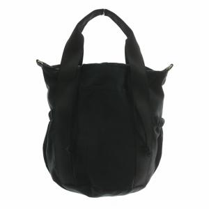 MARY QUANT ハンドバッグ ショルダー 2WAY ナイロン デイジー ロゴ 黒 ブラック /XZ GY03