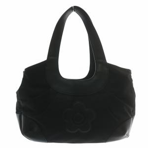 トートバッグ ハンド ワンショルダー ナイロン レザー デイジー ロゴ 黒 ブラック /XZ GY03