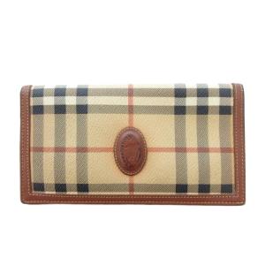 ヴィンテージ 長財布 ノバチェック ブラウン