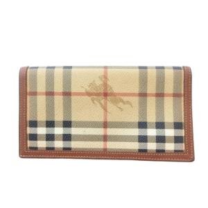 burberrys ヴィンテージ 長財布 ノバチェック ブラウン