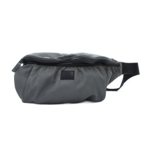 ボディバッグ ウエストポーチ ナイロン ロゴ グレー /FT GY01