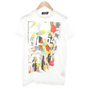 Tシャツ プリント クルーネック 半袖 L 白 ホワイト /AE GY01