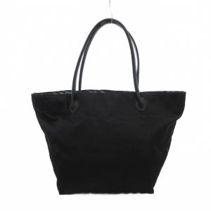 BURBERRY BLUE LABEL トートバッグ ナイロン 舟形 黒 /UO GY01