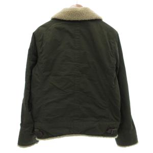JOHNBULL フライトジャケット ブルゾン 中綿 ボア ジップアップ L カーキ /JS GY01