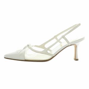 CHANEL サンダル パンプス メッシュ リボン ココマーク 37
