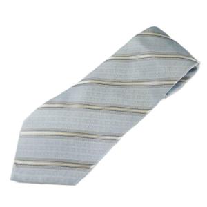 ネクタイ 絹 シルク レギュラータイ ストライプ 総柄 水色 ライトブルー /XZ OH GY19