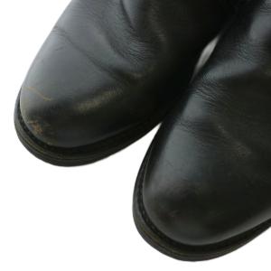 RED WING サイドゴアブーツ レザー ショート ラウンドトゥ ロゴ 黒 ブラック /XZ GY19