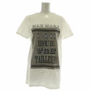 白タグ Tシャツ カットソー 半袖 クルーネック ロゴ プリント 白 ホワイト /XZ GY19