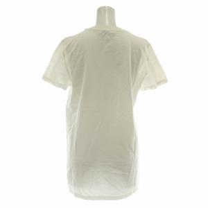 Max Mara 白タグ Tシャツ カットソー 半袖 クルーネック ロゴ プリント 白 ホワイト /XZ GY19
