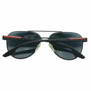 PRADA LINEA ROSSA 眼鏡 サングラス セルフレーム カラーレンズ ティアドロップ ロゴ 5814 黒 ブラック SPS54T