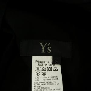 Y's キャバジンワイドオーバーオール サロペット 2 ブラック YV-D03-007