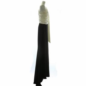 TADASHI SHOJI ドレス ワンピース アシンメトリー XS ブラック ホワイト BOS20224L
