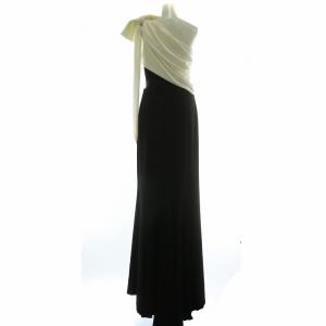 TADASHI SHOJI ドレス ワンピース アシンメトリー XS ブラック ホワイト BOS20224L