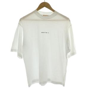 Ｔシャツ カットソー 半袖 クルーネック ロゴ 白 ホワイト 黒 ブラック /MP GY19