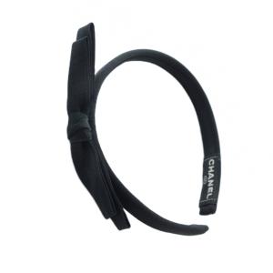 カチューシャ リボン ブラック