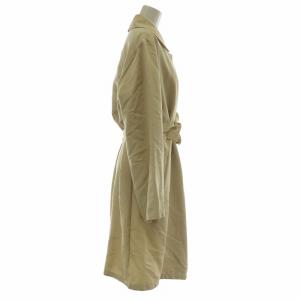 Max Mara 白タグ ステンカラーコート アウター ロング ベルト付き 40 L ベージュ /XZ GY19
