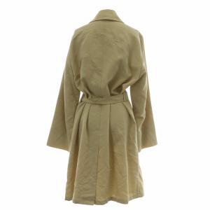 Max Mara 白タグ ステンカラーコート アウター ロング ベルト付き 40 L ベージュ /XZ GY19