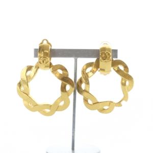 97P ヴィンテージ イヤリング クリップ式 ココマーク ゴールドカラー