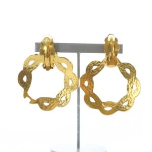 CHANEL 97P ヴィンテージ イヤリング クリップ式 ココマーク ゴールドカラー