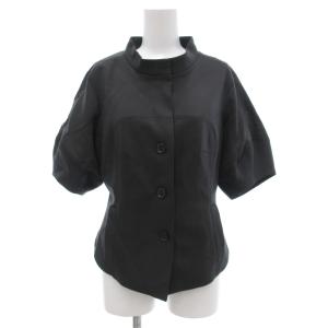 ジャケット マカダムチェーン スタンドカラー 裏地総柄 36 チャコールグレー /JS GY19