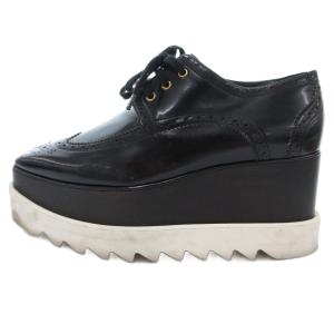 エリス 厚底シューズ ウィングチップ 36.5 黒 ブラック 430825 /JS GY19