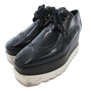 STELLA McCARTNEY エリス 厚底シューズ ウィングチップ 36.5 黒 ブラック 430825 /JS GY19