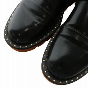STELLA McCARTNEY ローファー ドレスシューズ レザー 厚底 ラウンドトゥ シャークソール シングルモンク スタッズ 38