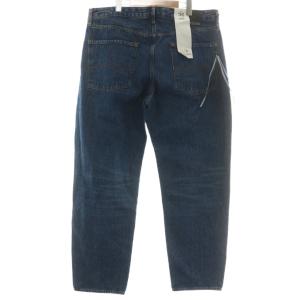 A/X ARMANI EXCHANGE デニムパンツ ジーンズ ルーズテーパード ボタンフライ ロゴ 大きいサイズ 36 インディゴ 紺 ネイビー