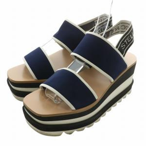 スニーク エリス SNEAK ELYSE サンダル 厚底 オープントゥ プラットフォーム ストラップ ロゴ